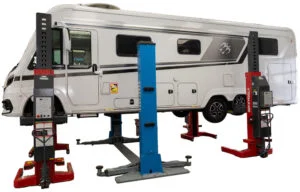 Motorhome On Column Lift