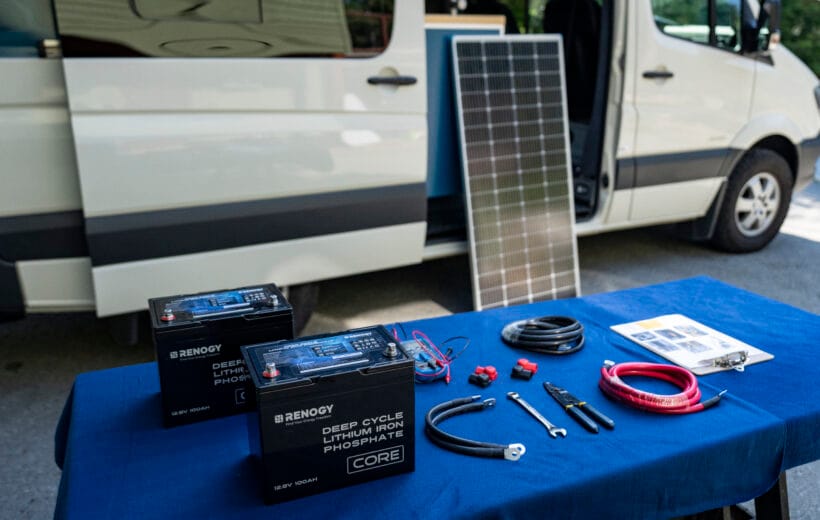 Renogy lithium battery set up